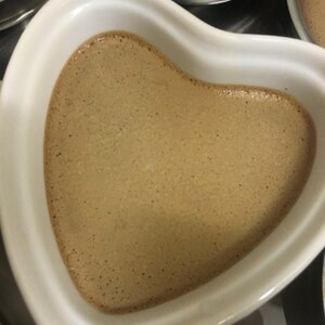 卵1個ですぐ作れるオーブンいらないチョコプリン